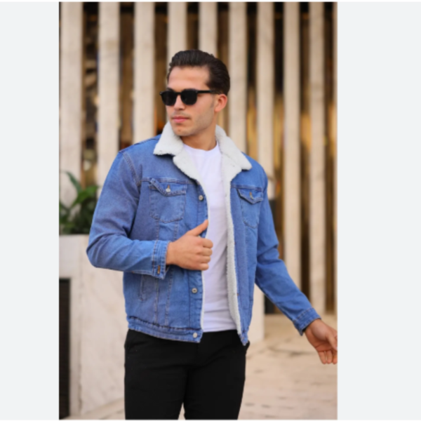 Denim Light Blue Casual Blazer